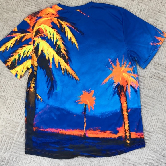 Ultraviolet Fluorescent Colorful Glow t-shirt XL - Picture 2 of 8